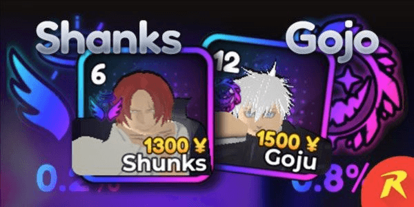 Gambar Product Akun Anime Crusaders (SHANKS Radiant + GOJO Eclipse)