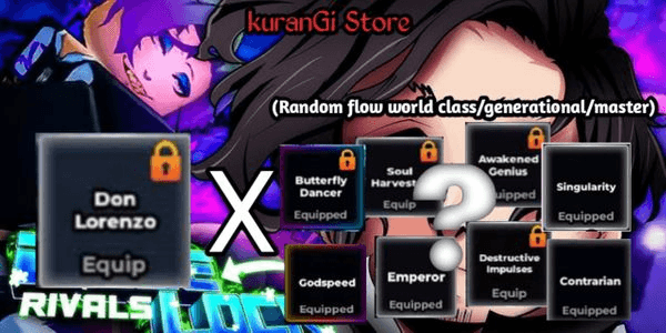 Gambar Product AKUN DON LORENZO + FLOW WORLD CLASS RANDOM, DATA POLOS NO TOPI, LVL 10+
