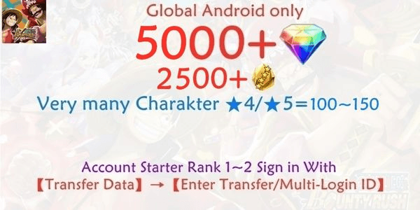 Gambar Product OPBR ONE PIECE Bounty Rush-1 account