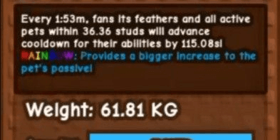 Gambar Product Huge peacock rainbow 60kg+