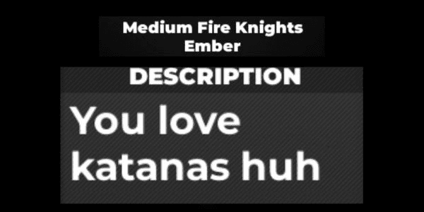 Gambar Product Medium Fire Knight Ember - Type Soul RBL