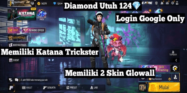 Gambar Product Newbie Level 20 Safe & Trusted 100% Free Fire Account