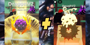 Akun Starter Fruit Battlegrounds - DragonV2 + DoughV2