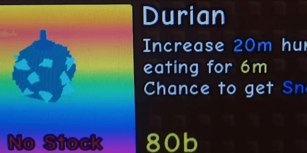 Durian - Build A Zoo (RBL)