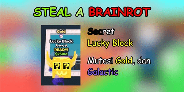 Gambar Product SECRET LUCKY BLOCK | Steal A Brainrot
