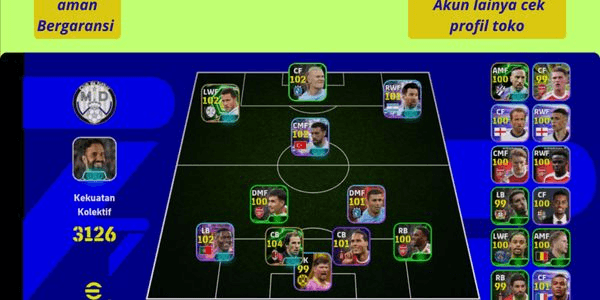 Gambar Product EFOOTBALL ACCOUNT GG STRENGTH 3000+ SAFE CHEAP GUARANTEED # musgem#173