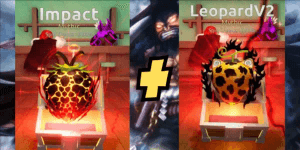 Akun Starter Fruit Battlegrounds - Impact + LeopardV2