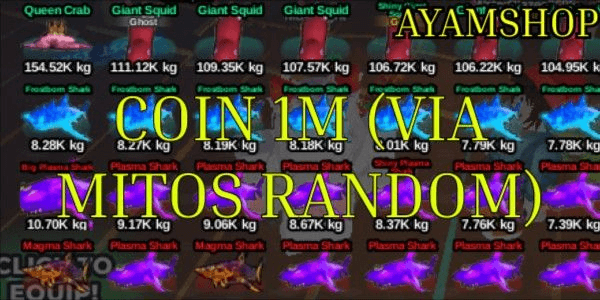 Gambar Product 1M COIN VIA RANDOM MYTHS | Fish It!