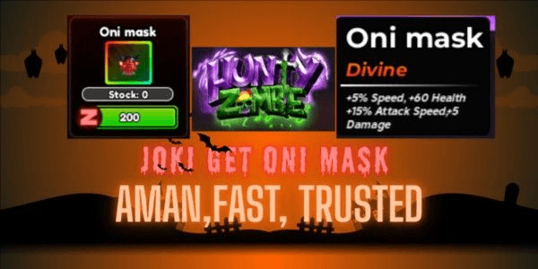 Gambar Product Joki get Oni Mask (Ticket dari kalian)