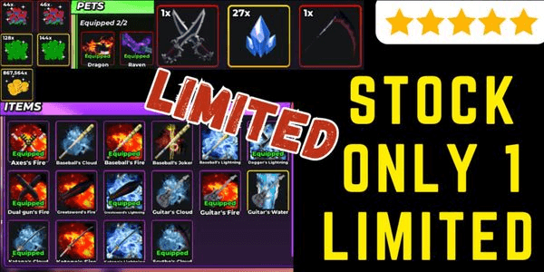 Gambar Product Account Hunty Zombie + LIMITED WEAPON