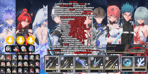 Gambar Product [23 SSR][10 LIMIT 5 SIGNATURE STD][PITTY 50]SHOREKEEPER SIGN+[JINHSI,CAMELLYA,CHANGLI,ZANI SIGN STD]+YNLN+CANTARLA+XANGLI+JIYAN+PHROLVA+CEK DESC![SEA]