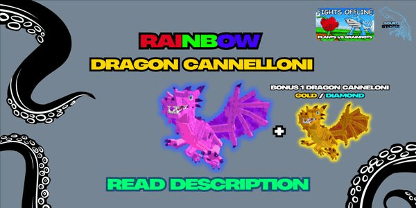Gambar Product Rainbow Dragon Cannelloni [Plants Vs Brainrots]
