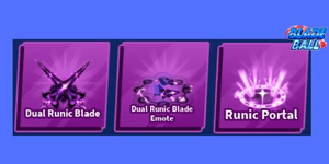 Dual Runic Blade Set (Sword, Emote, Explosion) - Blade Ball