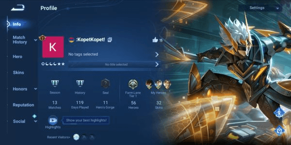 Gambar Product CHEAPEST LEGEND SKIN HOK ACCOUNT!!