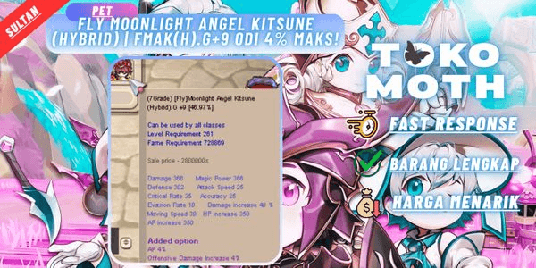 Gambar Product Fly moonlight Angel Kitsune (Hybrid) | FMAK(H).G+9 ODI 4% MAKS!