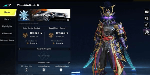Gambar Product AKUN BLOODSTRIKE - ASIA [ Eternal Zero - Odashadow, Katana - Ronin, Dual blade - Winter Edge ] #310066612423