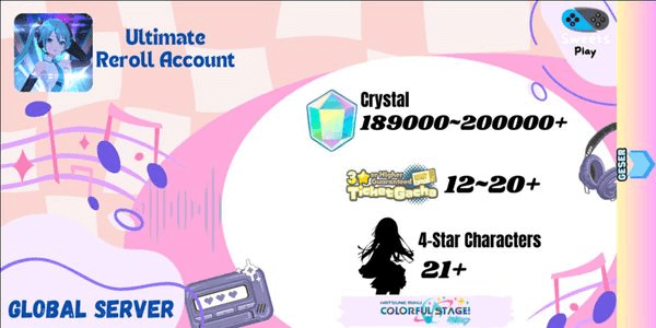Gambar Product [GLOBAL] Hatsune Miku: Colorful Stage Ultimate Reroll Account