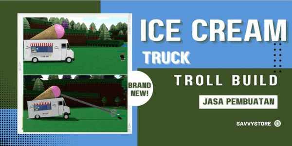 Gambar Product Ice Cream Truck Build Service (Jasa Pembuatan Build) Troll/PVP Builds | Build A Boat For Treasure RBL