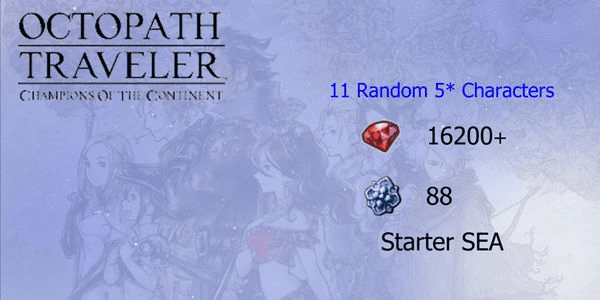Gambar Product Reroll Account Octopath Traveler CotC [SEA]#5