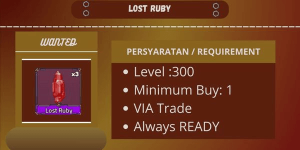 Gambar Product Lost Ruby
