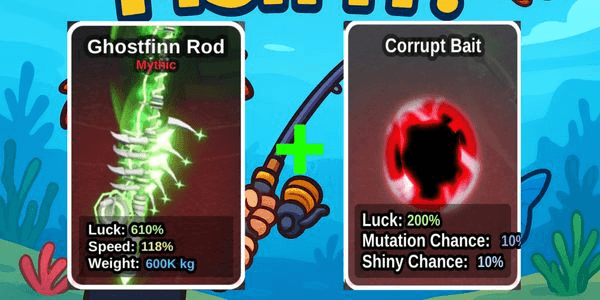 Gambar Product Ghostfinn rod + corrupt bait