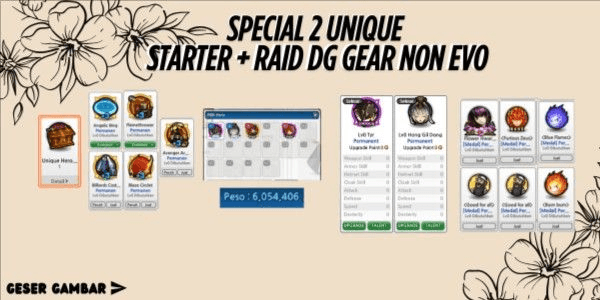 Gambar Product Starter 2 Unique Hero Special [Read Description]