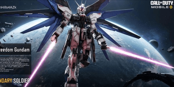 Gambar Product Call of Duty Mobile plain account Character legend Gundam Freedom