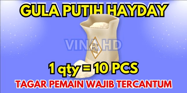Gambar Product White Sugar Hay Day - 10pcs