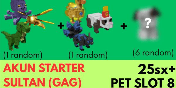 Gambar Product Akun Starter Sultan (Beginner) Grow a Garden