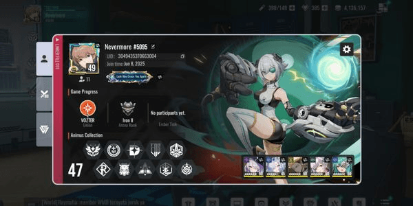 Gambar Product ACCOUNT ETHERIA RESTART LVL 49 15 SSR MASSIAH + LILY