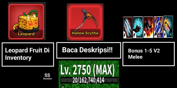 MAX LEVEL LEOPARD FRUIT IN INVENTORY - BLOX FRUITS