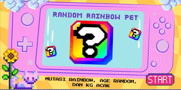 Gambar Product Random Rainbow Pet /-/ Grow A Garden