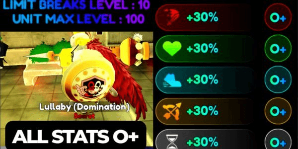 Gambar Product Lullaby (Domination) | Perfect Stats + Max Limit Break - Anime Rangers X