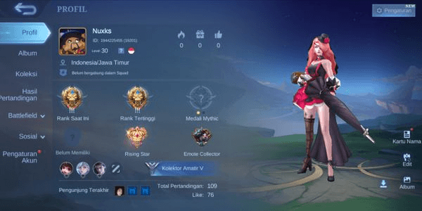 Gambar Product ML ACCOUNT SPEC LUAMYAN