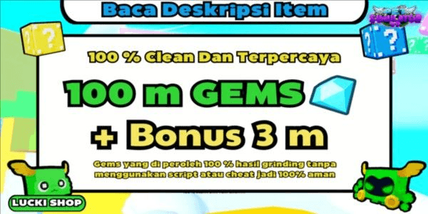 Gambar Product 100,000,000 Gems
