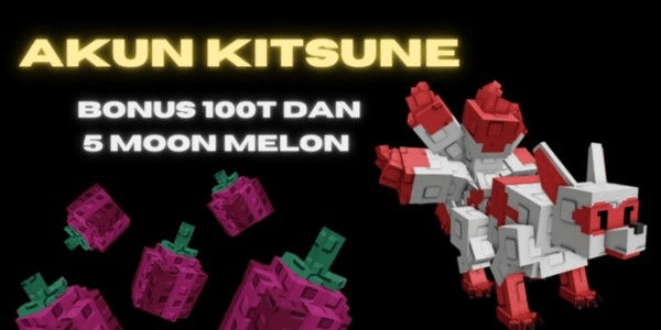 Gambar Product AKUN GROW A GARDEN + KITSUNE (PRISMATIC) BONUS 100T/TRILLIUN + BONUS 5 MOON MELON