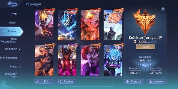 Gambar Product SULTAN ACCOUNT 1000% GUARANTEED SAFE, 460 SKINS, CAN DIRECTLY CN, CHOU KOF, FANNY ASPIRANTS