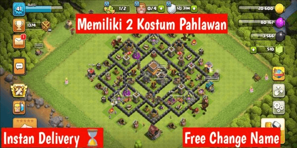 Gambar Product Town Hall 8 Free Name Change