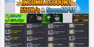 Steal An Egg Account 550B/s Speed 278B