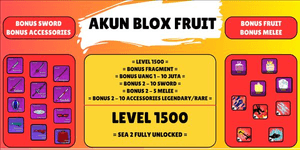 Akun Blox Fruit (Level 1500) - Spek GG