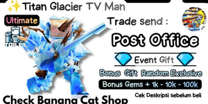 Titan Glacier TV Man | Gemas Bônus + Presente Exclusivo de Bônus | Banana Cat Shop