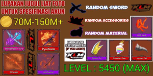 Akun King Legacy Max - Bloodmoon Twins - Pyreblade - Ethereal - hell sword - Random Sword/accessories/material