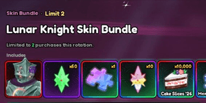 Lunar Knight Skin bundle | Anime Vanguards