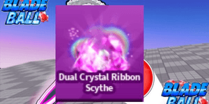 Dual Crystal Ribbon Scythe Emote
