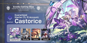 STARTER ACCOUNT - RATE ON! (BANNER CHARACTERS) - CASTORICE + RUAN MEI + ARCHER + CLARA E1 || FOR DETAILS CHECK DESCRIPTION [ASIA]