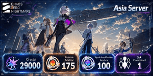 Chaos Zero Nightmare Crystal Reroll Account Deluxe Edition