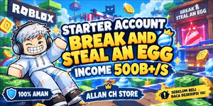 Starter Account Income 500B+/s | Break and Steal An Egg