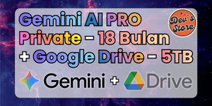 GEMINI AI PRO + Google Drive 5TB | 18 MONTHS - PRIVATE