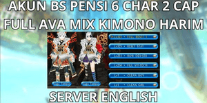 CONTA BS DESISTENTE 6 PERSONAGENS 2 CAP MAX NÍVEL 325 SERVIDOR , FULL AVA MISTO KIMONO HARIMAU, PRONTA PARA USAR FULL RESET, VIA MQ, ANTI HACKBACK, SUPER BARATINHA