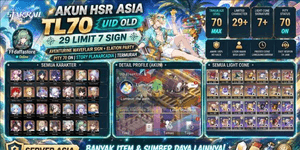Account HSR Asia TL70 | 29 Limit 7 Sign | Aventurine Waveflair Sign + Elation Party | Pity 70 Attivo | Storia Planarcadia | Più economico